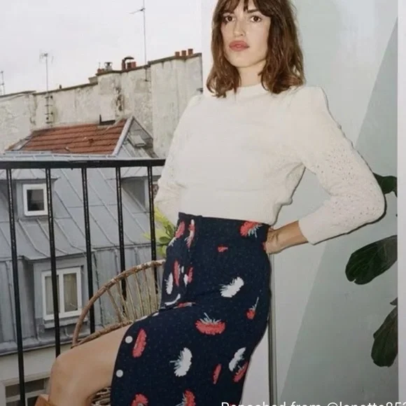 Rouje Fall Winter 2019 Midi button skirt - Picture 2 of 6